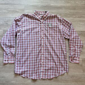 Wrangler Riata Button Down Plaid Long Sleeve Men's-Size XXL